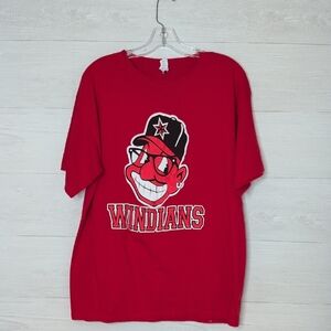 Cleveland Indians Red Graphic T-Shirt Men's Size Large